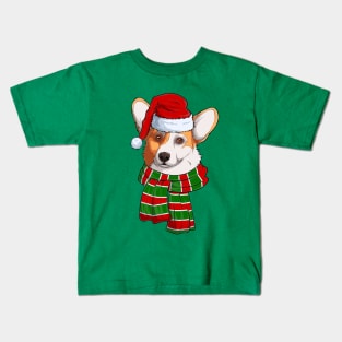 Christmas Corgi Kids T-Shirt